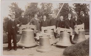 New Bells in churchyard